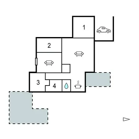 בית נופש 4 Bedroom Beautiful In *